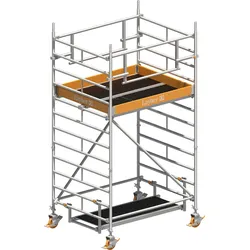 Layher Rollgerüst Uni Kompakt P2 Safety Plus mit Doppelgeländer 4,20m AH