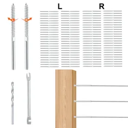 VEVOR 102er-Pack Kabelgeländer-Stauch-Gewindebolzen-Spannungs-Endanschlussklemme