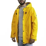 Breizh Ocean - ARMOR- Unisex Regenmantel für Erwachsene - Friesennerz - Wetterschutz-Regenmantël - Wasserdichte Regenjacke mit Kapuze - Große Größen von XS bis 4XL erhältlich - XL
