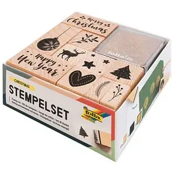 folia Motivstempel-Set Weihnachten