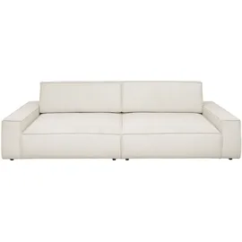 Home Affaire Big-Sofa HOME AFFAIRE "NEU: SHERWOOD XXL, Big-Sofa (316cm), extra tiefe Sitzfläche 95 cm", beige (hellbeige), B:316cm H:90cm T:135cm, 100% Polyester, Sofas, Big-Sofa, bequemer Sitzkomfort, Cord u. Leinenoptik, Kedernaht