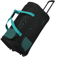 travelite BASICS FRESH Rollenreisetasche Schwarz/Petrol