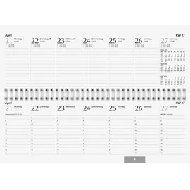 Glocken Querkalender 1 Woche = 2 Seiten 2026