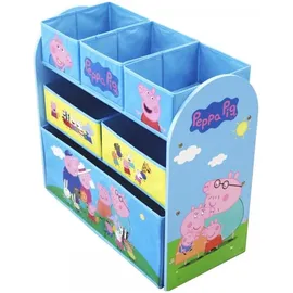 Hti-Living Kinderregal Peppa Pig 3 Etagen MDF blau