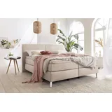 Sansibar Boxspringbett SANSIBAR SVENDBORG LF 180x200 cm braun Box-Spring-Bett Doppelbett - Braun