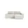 furnisell Eckcouch Cord 2-Sitzer Beige
