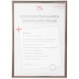 walther design Bilderrahmen stahl 21 x 29,7 cm (DIN A4) mit Kunstglas, New Lifestyle Kunststoffrahmen KVX130D