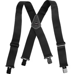 Hosenträger, elastisch, schwarz, 100cm - schwarz