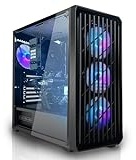 SYSTEMTREFF Basic Gaming PC AMD Ryzen 7 5700G 8x4.6GHz | AMD Radeon RX Vega 8 4K HDMI DX12 | 1TB M.2 NVMe | 32GB DDR4 RAM | WLAN Desktop Computer Rechner für Gamer, Zocker