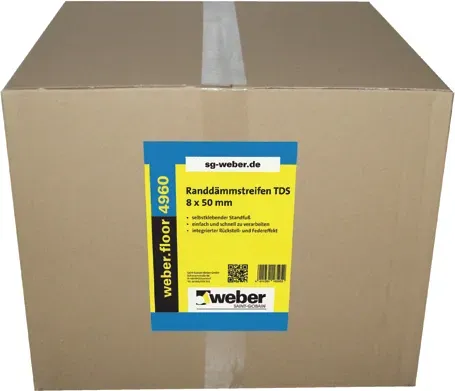 Randdämmstreifen TDS - weber.floor 4960, 8mm x 25m