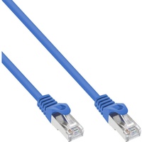 InLine Patchkabel, SF/UTP, Cat.5e, blau, 0,5m