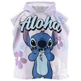 stitch Kinder Badeponcho mit Kapuze 55x110 cm in Lila | Gr.: onesize