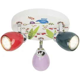 Brilliant LED-Spotrondell Birds 3-flammig Bunt