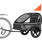 Sepnine BT609S Kinder-Fahrradanhänger – 1 Kinder, Faltbar - Schwarz - Schwarz