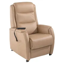 Hukla Fernsehsessel HU-RV15038 Leder 72 x 109 x 82 cm Beige elektrisch mit Fernbedienung