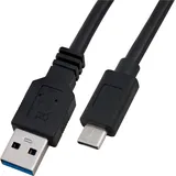 Logilink USB-A auf USB-C 0,5 m Schwarz