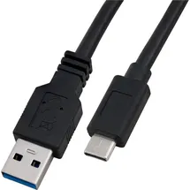 Logilink USB-A auf USB-C 0,5 m Schwarz