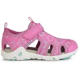 GEOX J Whinberry G Sandal, Fuchsia/Aqua, 36