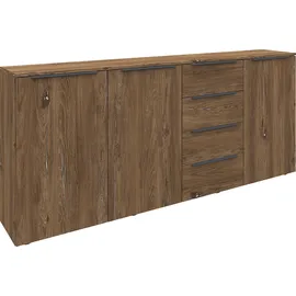 borchardt Möbel Highboard Tom 200 x 35 x 93 cm Braun