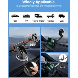 Vevor kabelloses Autoradio (254 mm) HD-Radio mit Touchscreen, Apple CarPlay & Android Auto, Bluetooth, USB, FM, Touchscreen