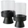 Boltze Windlicht Pallas Glas Schwarz