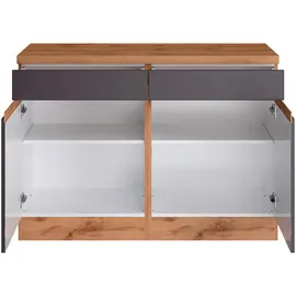 Held Unterschrank Turin 120 x 86 cm Grau