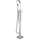 Home Deluxe Standarmatur SKY & MOON freistehend grau/silberfarben 112 cm