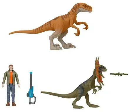 Jurassic World Jurassic World: Chaos Theory Ben Action-Figur & 2 Dinosaurier