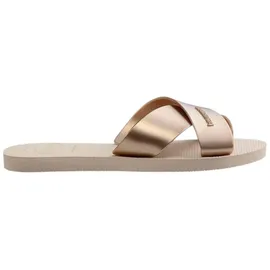 havaianas Aqua Metallic Beige 37
