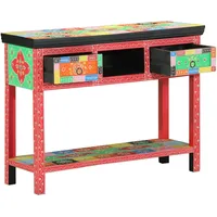 VidaXL Konsolentisch bunt 100x30x75 cm aus Massivholz Mango