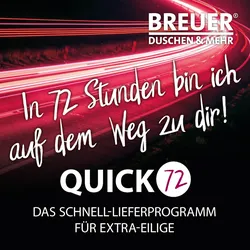 Breuer Duschrückwand 1500x2550 Hochglanz Stein anthrazit  Dekor