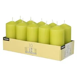 Papstar Stumpenkerze 4 x 9 cm 40 St. kiwi