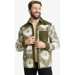 Highland Warm Overshirt Herren Grape Leaf/Oatmeal, Größe:M - Herren > Oberteile > Hemden - Grün
