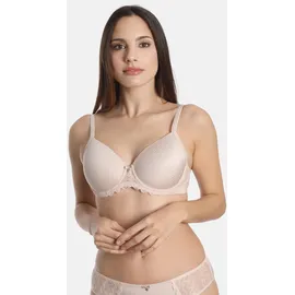 SASSA Schalen-BH "Beautyful Classic", Damen, Gr. 90, Cup B, beige (natur), Microtouch, Jacquard: 85% Polyamid, 15% Elasthan. Spitze: 90% Polyamid, 10% Elasthan, unifarben, normal, BHs Schalen-BH, filigrane Spitzenumrandung, graphisches Jaquard-Design
