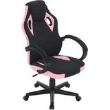 Woltu Gaming Stuhl, Bürostuhl, 150 kg belastbar, mit Kopfkissen, Mesh-Gewebe : Rosa+Schwarz Farbe: Rosa+Schwarz