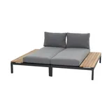 Siena Garden Alvida Loungeset grau/schwarz