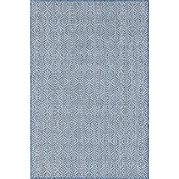 Myflair Teppich »Outdoor Crosses«, rechteckig, Flachgewebe, In- und Outdoor geeignet, blau Weiß & 150x245 cm