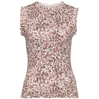 VIVANCE Blusentop Damen creme-mauve bedruckt Gr.32