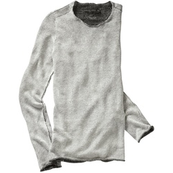 hannes roether Herren Pulli Regular Fit Grau einfarbig - L