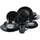 CreaTable Kombiservice Black Matt 16-tlg. schwarz