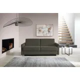 Bali Schlafsofa JUNARA, Dauerschläfer mit zweigeteiltem Lattenrost, 160er u. 180er Breite, 2 Matratzenvarianten grau 205 cm x 18 cm x 101 cm