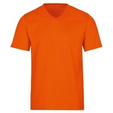 Trigema T-Shirt TRIGEMA V-Shirt DELUXE Baumwolle (1-tlg) orange M