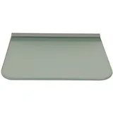 Glasregal 30x25 cm Glas Satiniert mit Profil Silber, abgerundete Ecken ROY15 / 1 Regal