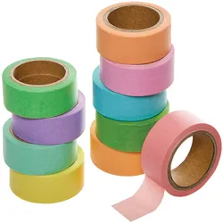 Regenbogenband in Pastellfarben (pro Set 10) Bastelmaterial