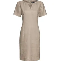 White Label Etuikleid Leinenkleid beige 44