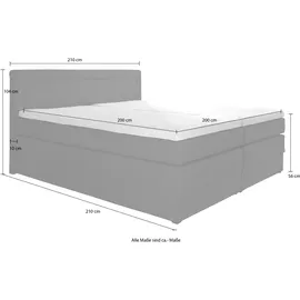HAPO Boxspringbett 140 x 200 cm Beige