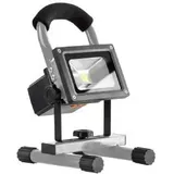 Nino Leuchten Akku LED Arbeitsleuchte Amon grau, 7 Watt, IP54, USB-Kabel