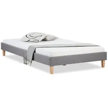 Homestyle4u Polsterbett 120 x 200 cm Grau