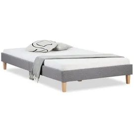 Homestyle4u Polsterbett 120 x 200 cm Grau