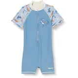 Playshoes UV-Schutz Einteiler Unisex Kinder Badeanzug Schwimmanzug Badebekleidung, Dino Allover, 86/92